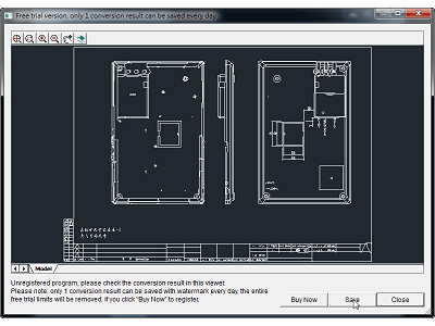 Read more about the article 用PDF to DWG Converter，把掃描過的PDF檔，轉成DWG