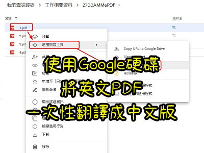 Read more about the article 使用Google硬碟，將英文PDF，一次性翻譯成中文版