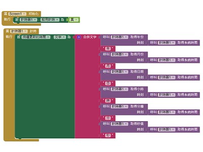 Read more about the article App Inventor學習記錄34-2，用計時器功能，持續顯示當下系統的時間