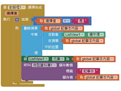 Read more about the article App Inventor學習記錄62-2，簡單記事本補上微型資料庫，加入清單儲存功能