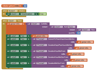 Read more about the article App Inventor學習記錄124-把毫秒轉換成年、日、小時、分、秒的外掛，TFormate