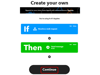 Read more about the article App Inventor學習記錄159-用 ifttt的 webhook功能，發送 line的訊息到群組