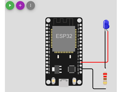 Read more about the article ESP32學習記錄005-用WOKWI模擬，讓外接的 LED燈發亮